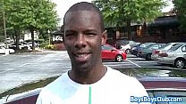 Huge black stud breeding white gay muscular guy 19