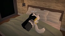 Husband and Wife fucks after a long day of work (ROBLOX)
