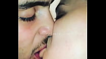 Sexy couple fucking lips
