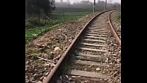 Yifang pink and tender bunny train track outdoor out of water temptation exposed