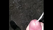 Soloboy masturbate and cum outdoor