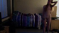 Teen Practicing Naked Yoga