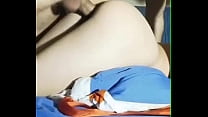 Wife in a red robe got cancer under a hard dick