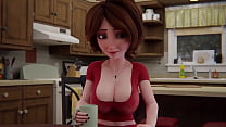 A depraved MILF starts her day with cum-laced coffee, then fucks ferociously in this 3D cartoon, milking her lover for multiple loads, one flooding her eager pussy JU7GL1T