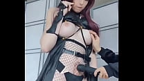 Preciosa travesti se corre sin tocarse