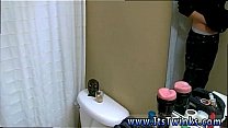 Gay station bathroom porn movies first time His slim and magnificent