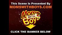 MomsWithBoys Mature Model Takes On Three Hard