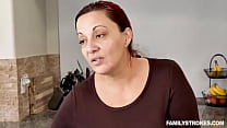 Big booty blondie teen, gets punish fucked and tricked into sex with stepdad in front stepmom