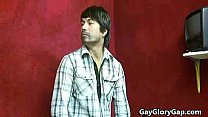 Black Gay Dude Wet Blowjob from White Skinny Boy 10