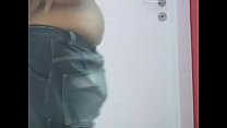 Fat guy dance an d shake his fat ass