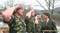 Military Bukkake Orgy