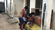 TWO NEIGHBORS POUND BOOTY BABBIES PUSSY BY THE WELL SIDE OUTDOOR