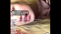Loira gostosa do Bigo Live caiu na net nua