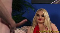 Glam cfnm mistress blonde