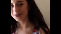 step brother playing app catches sister, she fucks him.