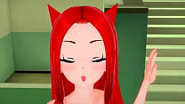 Sexy anime redhead fucked raw with facial - Hentai anime