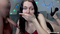 Horny Teen Sucking Dick and Play Pussy - Licks Toes