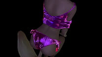 Satin Metallic Panties CGI Riding - VAM 3D