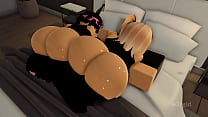 fat assed bitches bump butts together