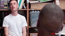 Straight man cant escape this horny black cop