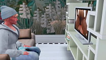 stepfather burned his stepson femboy and gave him hard anal sex with a deep throat sims me hentai sfm