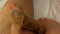 girlfriend nylon footjob