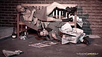 Horny homeless guys get to fuck a cop together
