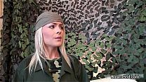 Two hot sexy horny army slut gets