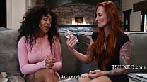 Female CEO Wants To Test Her Sex Toys, The TS Employee Was The Perfect Partner For the Job!