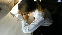 Blowjob and doggy style for a hot teacher - Sunako Kirishiki