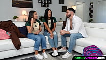 Kink Stepsisters Cracked by their New Old Stepbrother