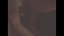 Girl fucks a glass bottle