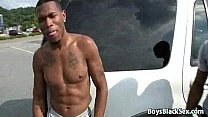 Black boy and white guy in interracial gay scene 05