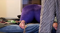 Big Beautiful Submissive MILF Slut Get Flogged In Purple Velour Tracksuit & Fucked!