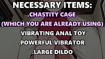Locktober: Sarada chastity joi with