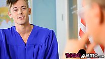 Young gay breeding with hung professor