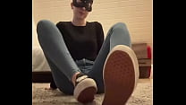 I know how much you love it when you see how sweaty my soles are! •full video on ?#whitesocks #sweaty ...