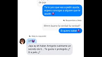 Me mandó un vídeo de lo mojada que está de nada más hablar.