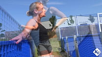 Cute Student Cum Slut Tries Two Big Cocks & Takes a Deep Creampie