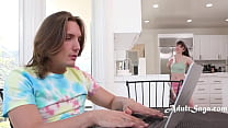 Teenie Gets Her Hairy Pussy Pounded Before Getting Ass Stretched