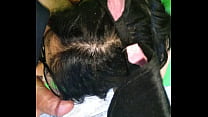 Stepmom cum slut milf wih bunny ears mutters while sucking dick