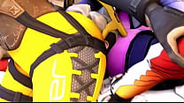 Overwatch Tracer   Widowmaker X Mercy Co-op Facesitting