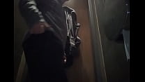 Naughty guy peeing in sexy women's underwear