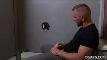 Homo Men Having Fun Through A Toilet's Gloryhole