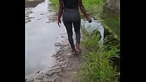 Something happen while returning home, i have to go inside bush to look for something to help my self i found cucumber in the bush