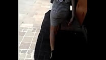 skinny girl in white skirt