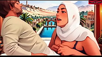 Cartoon Scarfed Muslim Lets me Fuck Her Titties