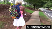 Jizzing on This Sluts Huge Black Boobs That I Just Meet Playing Tennis, Sheisnovember Ass Rubbed In Panties Them Mouth Filled With Fat Dick Stranger Giving Brain And Taking Face Painting POV With Nipples out by Msnovember