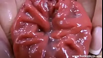 Sexy slut showing her butthole flower