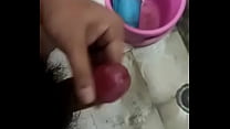 Hairy dick cumshot with virgin cock